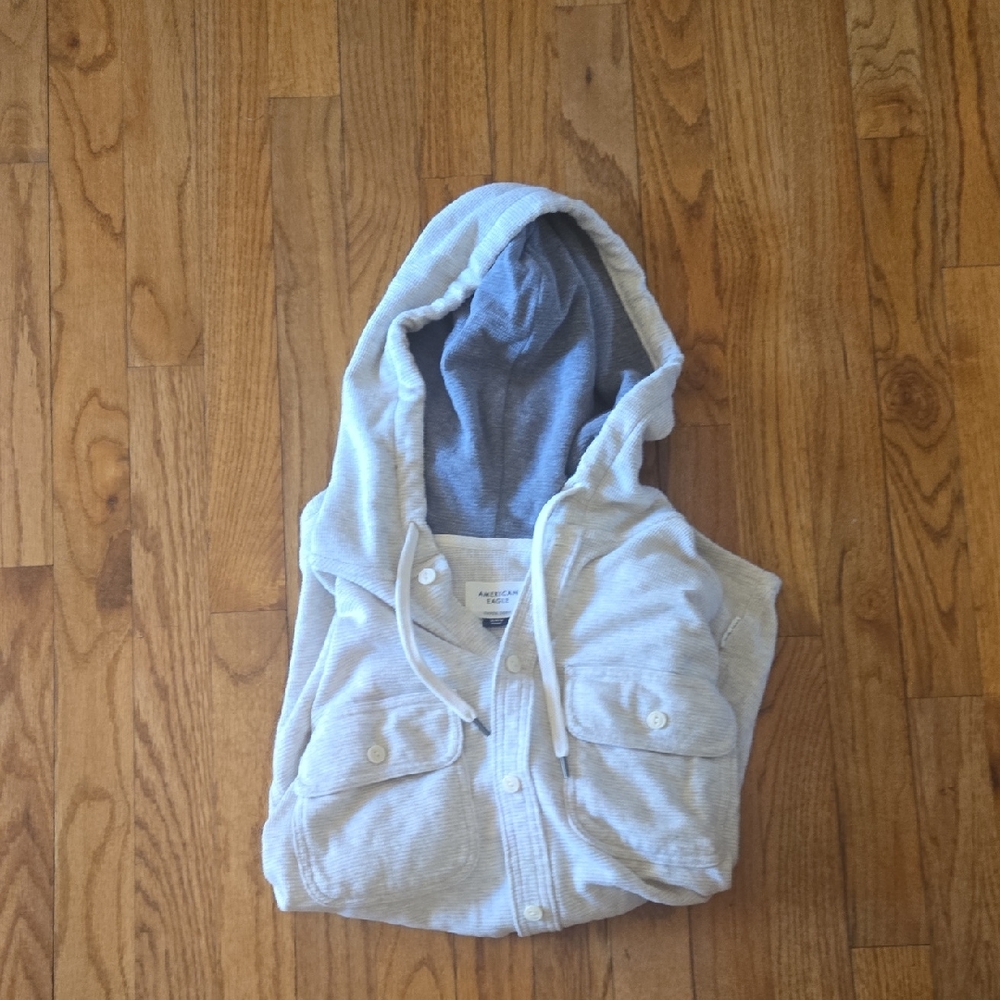 American Eagle Cream Super Soft Hoodie